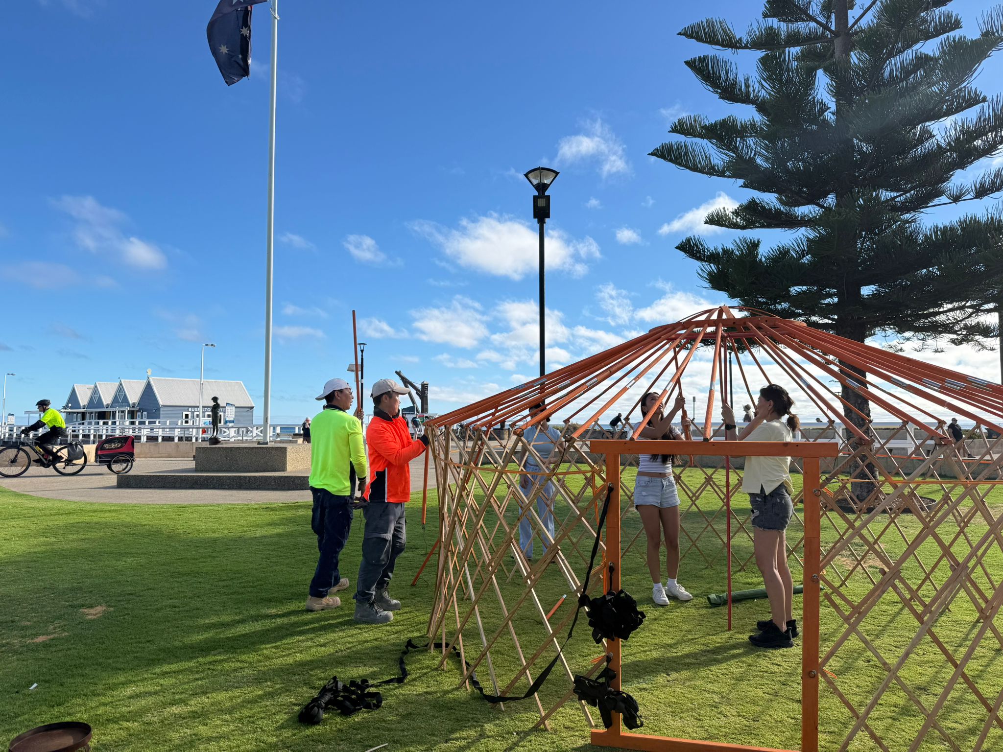 Ger build at Busselton Jetty
